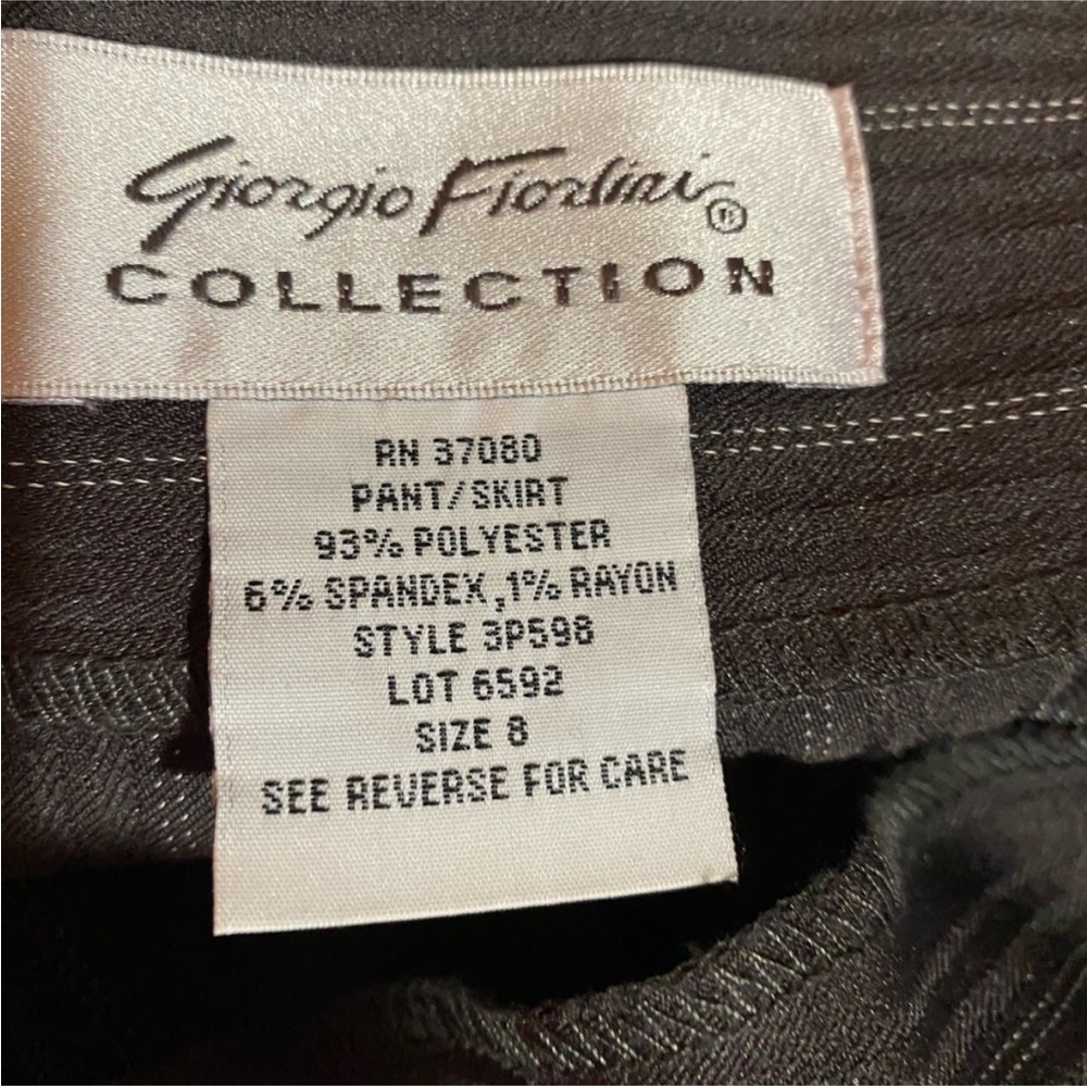 Giorgio Fiorlini Vintage Dark Gray‎ Pinstripe Blazer and Skirt Set Suit - Picture 16 of 16